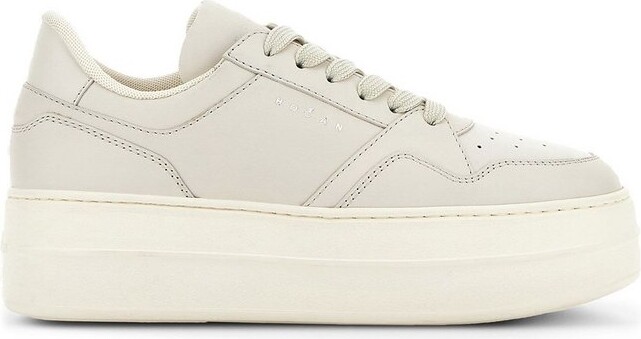 Hogan H670 Logo Printed Lace-Up Sneakers