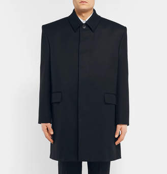 Balenciaga Oversized Wool-Twill Coat