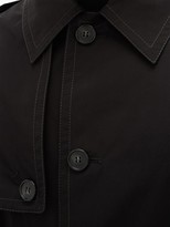Thumbnail for your product : Versace Belted Cotton Trench Coat - Black