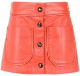 Thumbnail for your product : Andrea Bogosian buttoned leather skirt