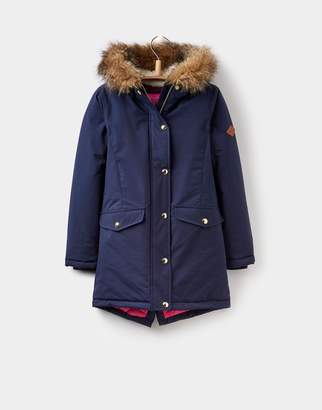 Joules Clothing French Navy Wynter luxe Parka Style Coat 32yr