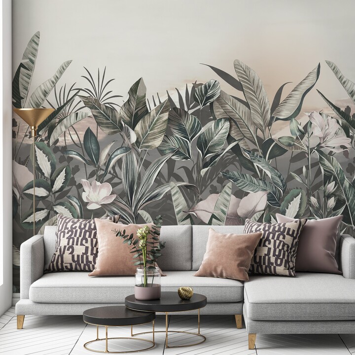 Dunelm Vintage Jungle Mural Natural ShopStyle Artwork