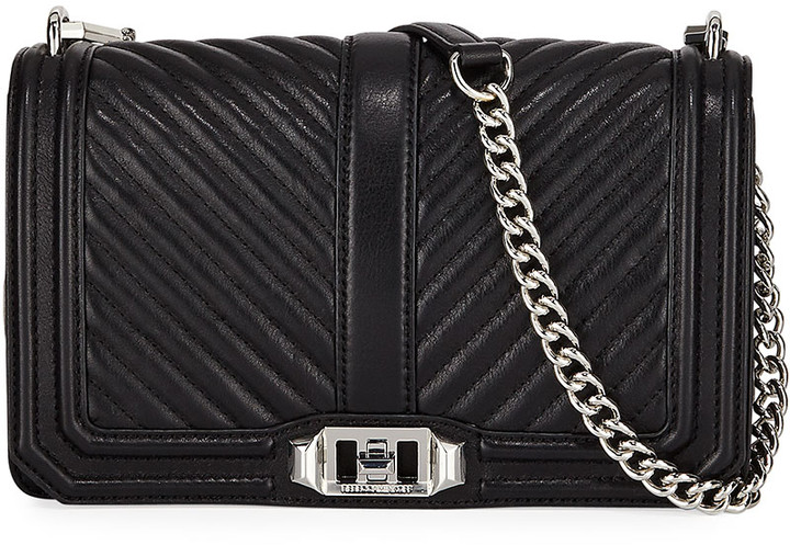 rebecca minkoff chevron quilted love crossbody bag
