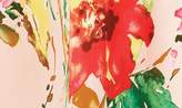 Thumbnail for your product : Alfred Sung Watercolor Floral Strapless Sateen A-Line Gown