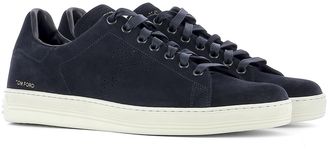Tom Ford Blue Suede Sneakers
