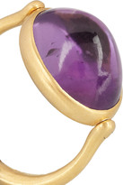 Thumbnail for your product : Marie Helene De Taillac Swivel 22-karat gold amethyst ring