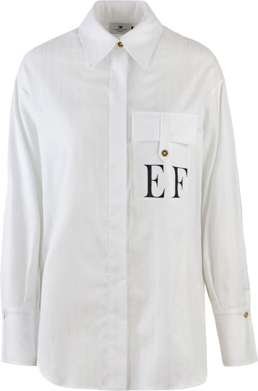 Elisabetta Franchi Striped Poplin Shirt
