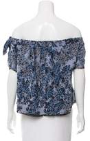 Thumbnail for your product : Timo Weiland Silk Off-The-Shoulder Top w/ Tags