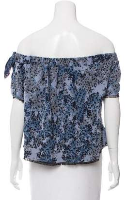 Timo Weiland Silk Off-The-Shoulder Top w/ Tags