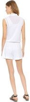 Thumbnail for your product : Helmut Lang Feather Jersey Wrap Romper