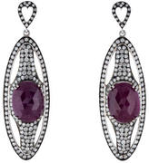 Thumbnail for your product : Hellmuth Diamond & Ruby Drop Earrings