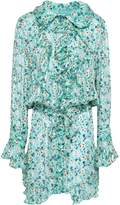 Thumbnail for your product : Anna Sui Ruffled Floral-print Silk-georgette Mini Dress
