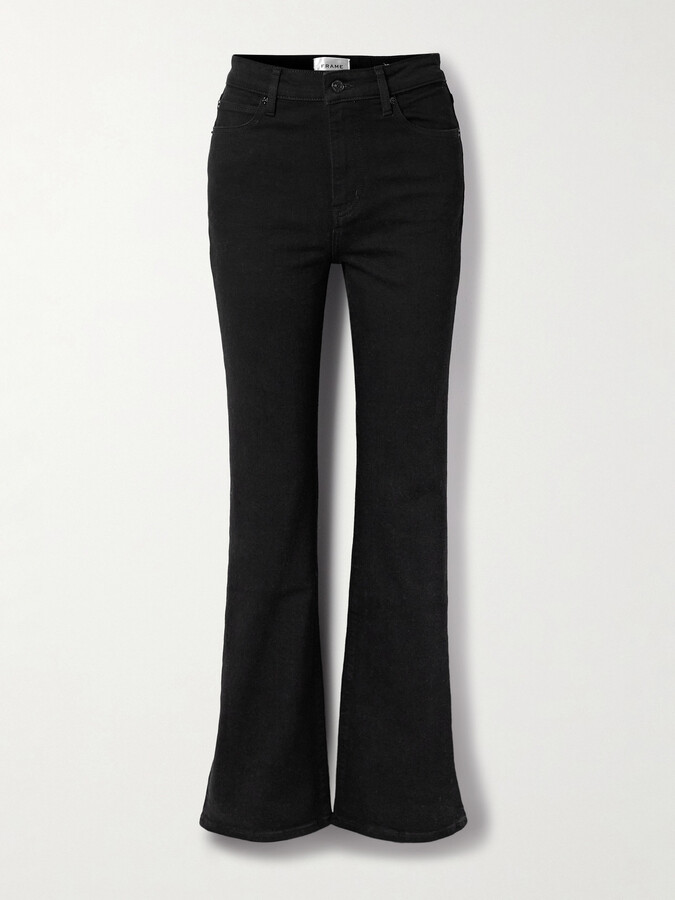 FRAME - The Arrow High-rise Bootcut Jeans - Black