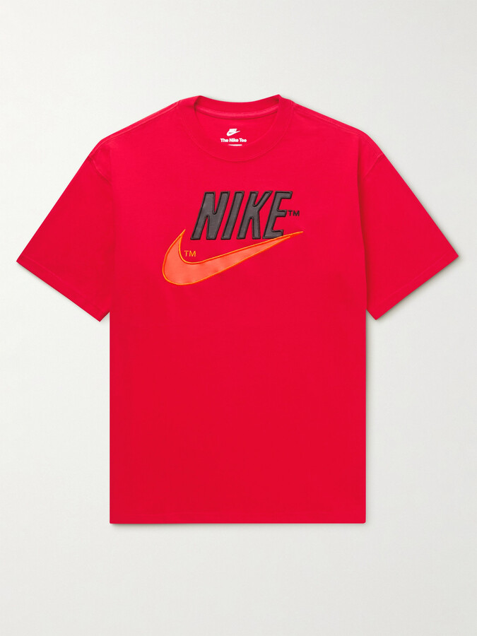 Nike Sportswear Trend Max 90 LogoEmbroidered CottonJersey TShirt