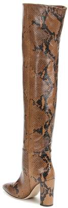 Paris Texas Snake-effect over-the-knee boots
