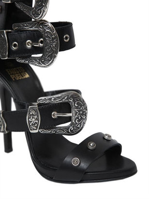 Fausto Puglisi 110mm Western Leather Strap Sandals