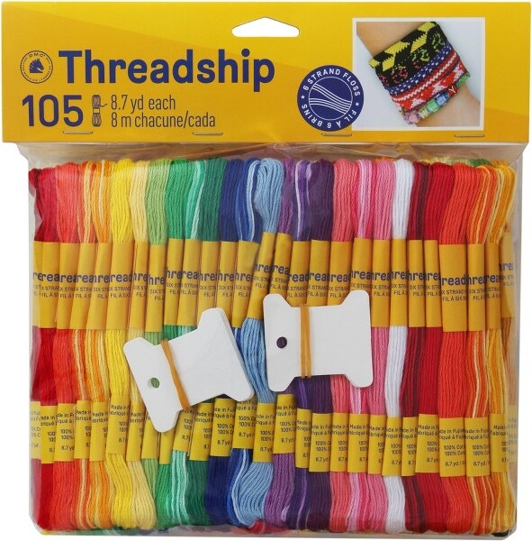 962Pcs Friendship Bracelet String Kits with Storage Box, 110 Colors  Embroidery Thread and 800 Beads,52Pcs Cross Stitch Tools-Labeled with  Numbers for