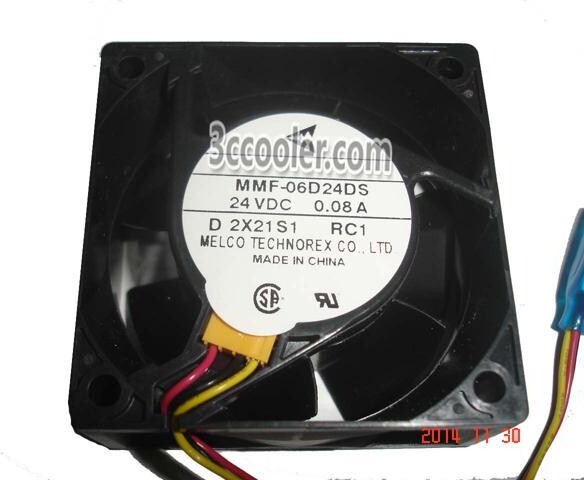 OEM Industries Melco 6025 60*25mm MMF-06D24DS RC1 24V 0.08A 3 Wires 3 Pins Case fan 6CM inverter ABB fanuc server cooler