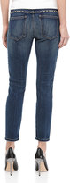 Thumbnail for your product : Current/Elliott The Skinny Cropped Jeans in Brass Stud