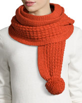 Thumbnail for your product : Stella McCartney Pom-Pom Scarf, Red