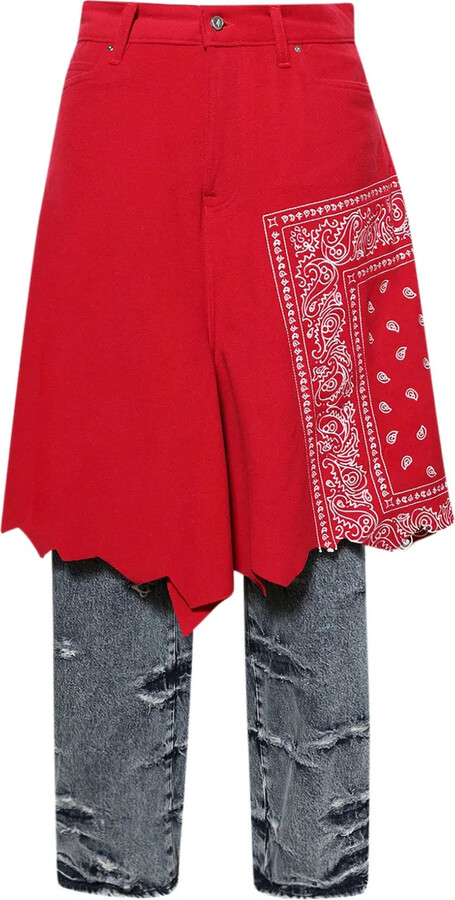 PDF Paisley-Pattern Jeans