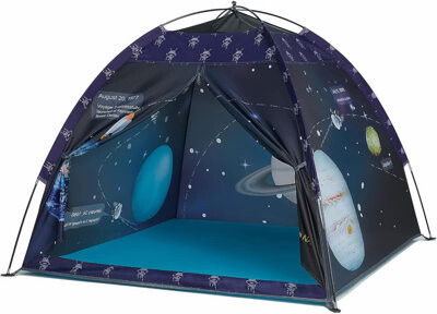 Textiles Hub Rocket Ship Play Tent For Kids – Glow-In-The-Dark Space Tent With Starry, Astronaut Spaceship Foldable Playhouse For Boys & Girls, Indoor Outdoor Kids