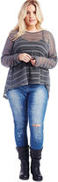 Thumbnail for your product : Wet Seal Bow Back Open Knit Sweater