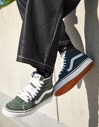 dark green trainers womens