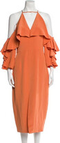 Silk Midi Length Dress 