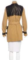 Thumbnail for your product : Rebecca Minkoff Leather-Accented Trench Coat