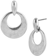 Thumbnail for your product : Kenneth Cole NEW YORK Silver-Tone Sculptural Circle Drop Earrings