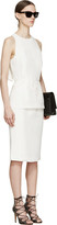 Thumbnail for your product : Alexander McQueen White Crêpe Pencil Skirt