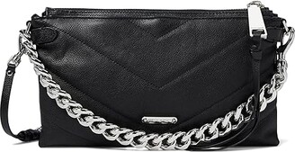 Rebecca Minkoff Edie Maxi Medium Crossbody (Black) Handbags