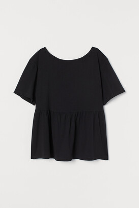 H&M Boat-necked jersey top