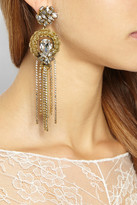 Thumbnail for your product : Erickson Beamon Damsel gold-plated Swarovski crystal earrings