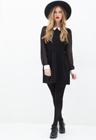 Thumbnail for your product : Forever 21 Collared Chiffon Dress