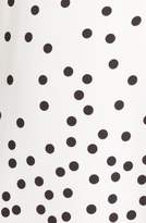Thumbnail for your product : Stella McCartney Dot Print Fit & Flare Stretch Cady Dress