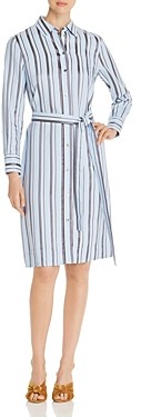 tory burch striped shirt dress