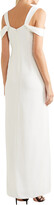 Thumbnail for your product : Halston Cold-shoulder Draped Crepe Gown