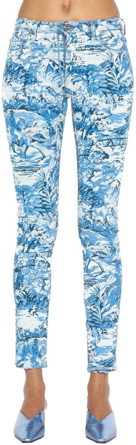 off white tapestry pants