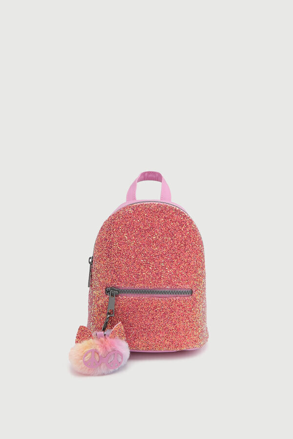 pink glitter mini backpack
