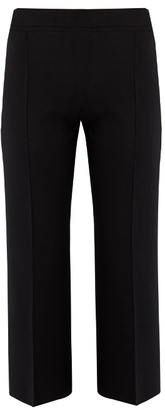 The Row Maria wide-leg silk-blend cropped trousers
