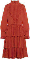 Thumbnail for your product : See by Chloe Tiered Ruffle-trimmed Georgette Dress