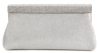 nina silver clutch