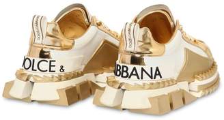 Dolce & Gabbana 40mm Super Queen Leather Sneakers