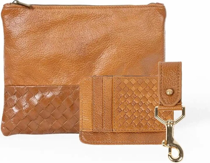 Deux Mains Large Pouch Key Chain & Slim ID Bundle