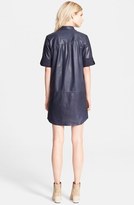 Thumbnail for your product : Band Of Outsiders Lambskin Leather Shirtdress