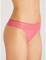 Passionata Cheeky jersey and stretch-lace thong
