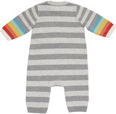 Thumbnail for your product : Bonnie Baby Striped Coverall with Rainbow Trim