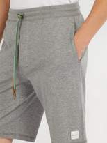 Thumbnail for your product : Paul Smith Mid Rise Signature Stripe Drawstring Cotton Shorts - Mens - Grey